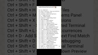 useful vscode shortcuts list #programming #language #coding#padhna to asan hai