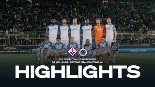 FIORENTINA - CLUB BRUGGE | HIGHLIGHTS | 2023-2024