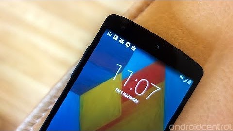 Nexus 5 and Android 4.4 KitKat video walkthrough