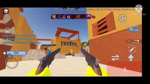 I found a hacker (Roblox arsenal)