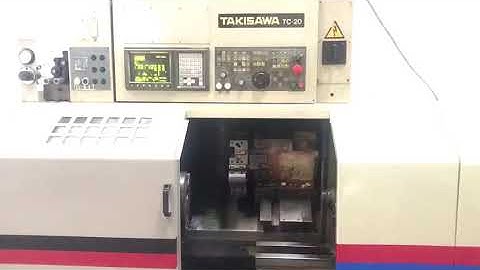 Working Video of Takisawa TC 20 CNC Turning Center