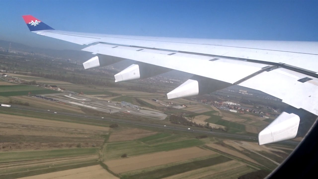 Air Serbia JU231 A330 ZAG - BEG Takeoff Pleso Zagreb Croatia 28.03.2017.