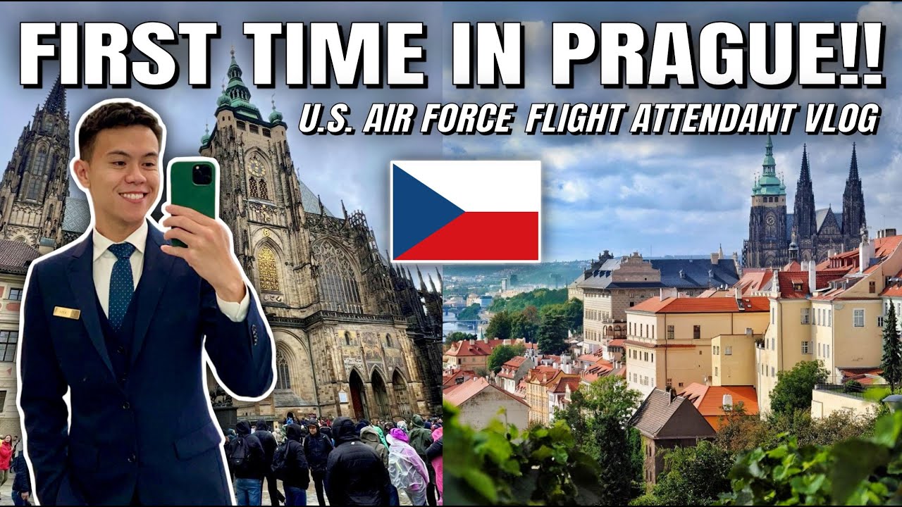 One Day to Explore PRAGUE, CZECH REPUBLIC!! 🇨🇿 (U.S. Air Force Flight Attendant VLOG)