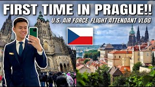 One Day to Explore PRAGUE, CZECH REPUBLIC!! 🇨🇿 (U.S. Air Force Flight Attendant VLOG)
