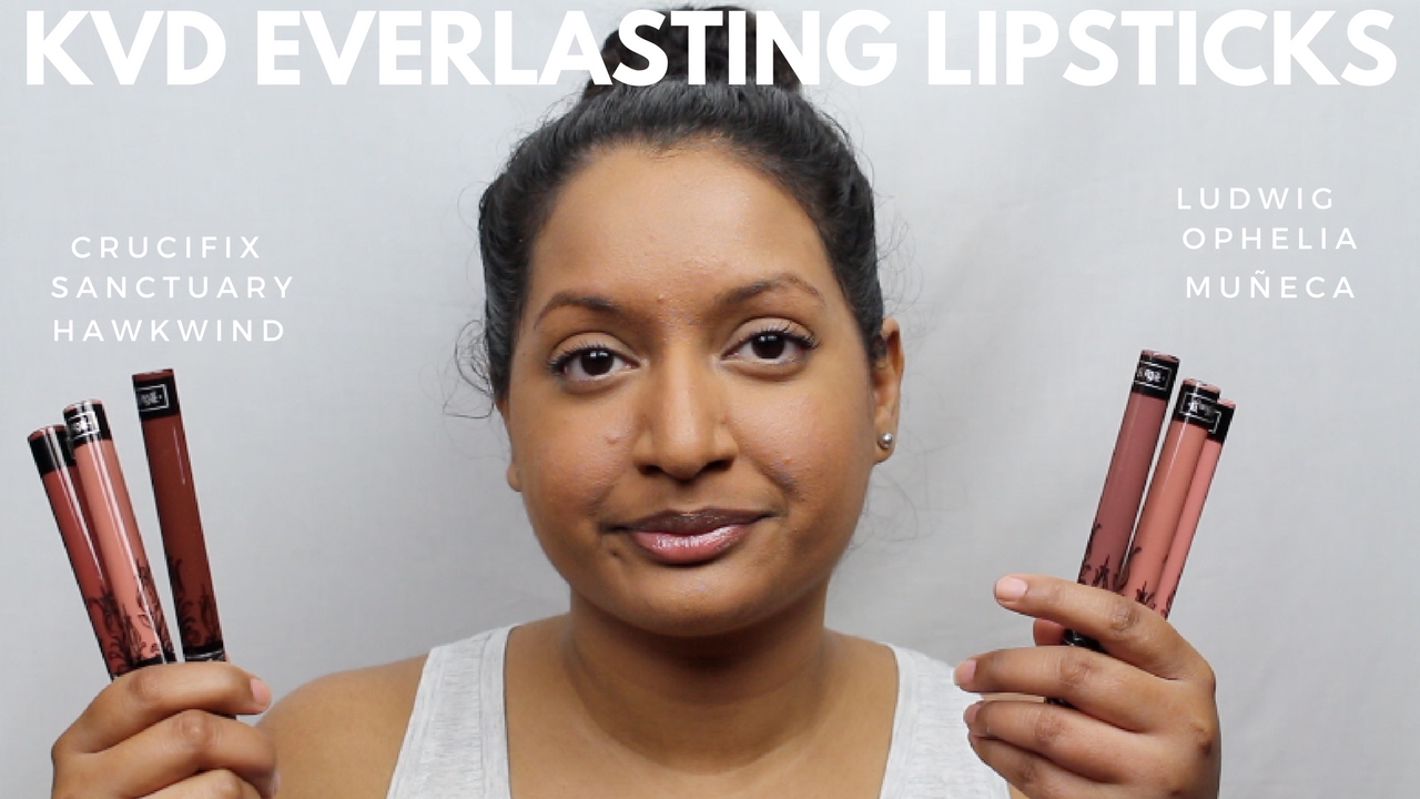 tjene Transplant Person med ansvar for sportsspil KVD Everlasting Liquid Lipsticks, Hawkwind,Sanctuary,Ludwig, Muñeca,Ophelia  & Crucifix - YouTube