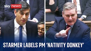 PMQs: Christmas banter and festive gags during last PMQs of 2023