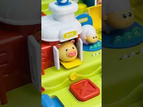 Дитяча розвиваюча інтерактивна гра ферма зі звуками тварин та піснями, видео 1