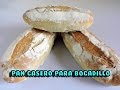 Pan casero fácil y rápido para bocadillo - homemade bread for sandwich - 自製的麵包夾心