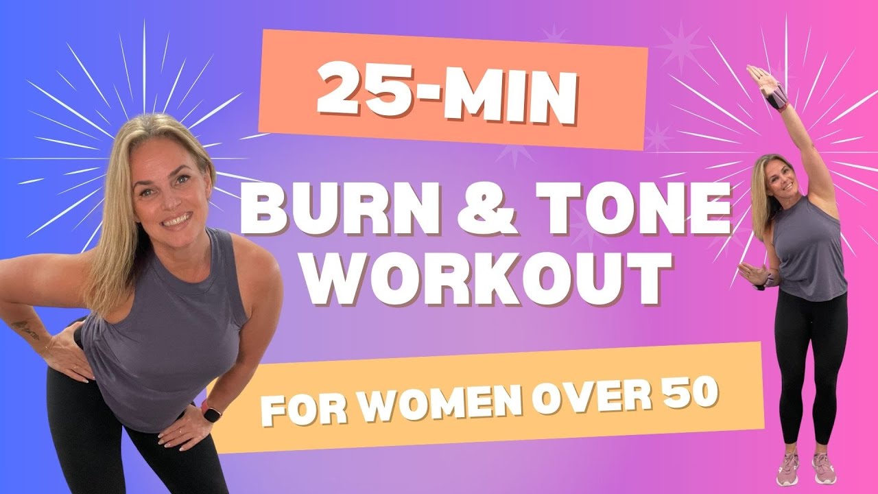25-Min Burn &Tone Walking Workout for Women over 50 - YouTube