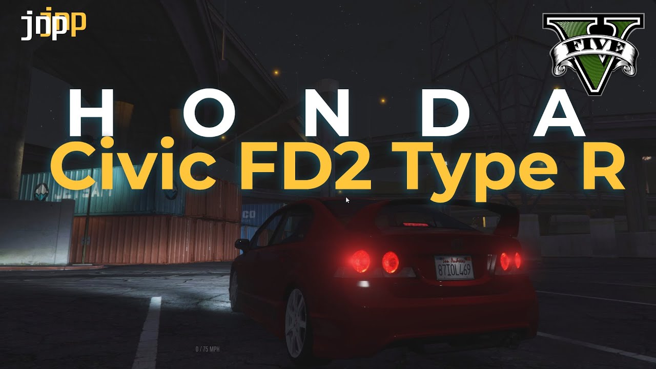 GTA V late night cruise in a Honda Civic FD2 Type R | Steering Wheel ...