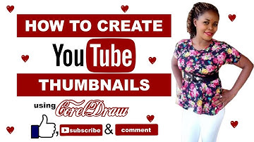 HOW TO CREATE  CUSTOM YOUTUBE THUMBNAIL USING CORELDRAW X7
