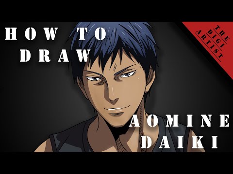 Speed Drawing  Aomine Daiki 青峰 大輝  YouTube