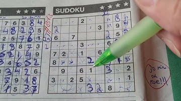 (#8563) Sunday. Four Stars Sudoku puzzle. Bonus Extra edition. 05-19-2024 Extra part 2 of 4