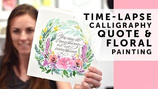 Watercolor Lettering Quote Time-Lapse Process Video | Motivational Quotes and Abstract Watercolors Watercolor Lettering Quote Time-Lapse Process Video | Motivational Quotes and Abstract Watercolors