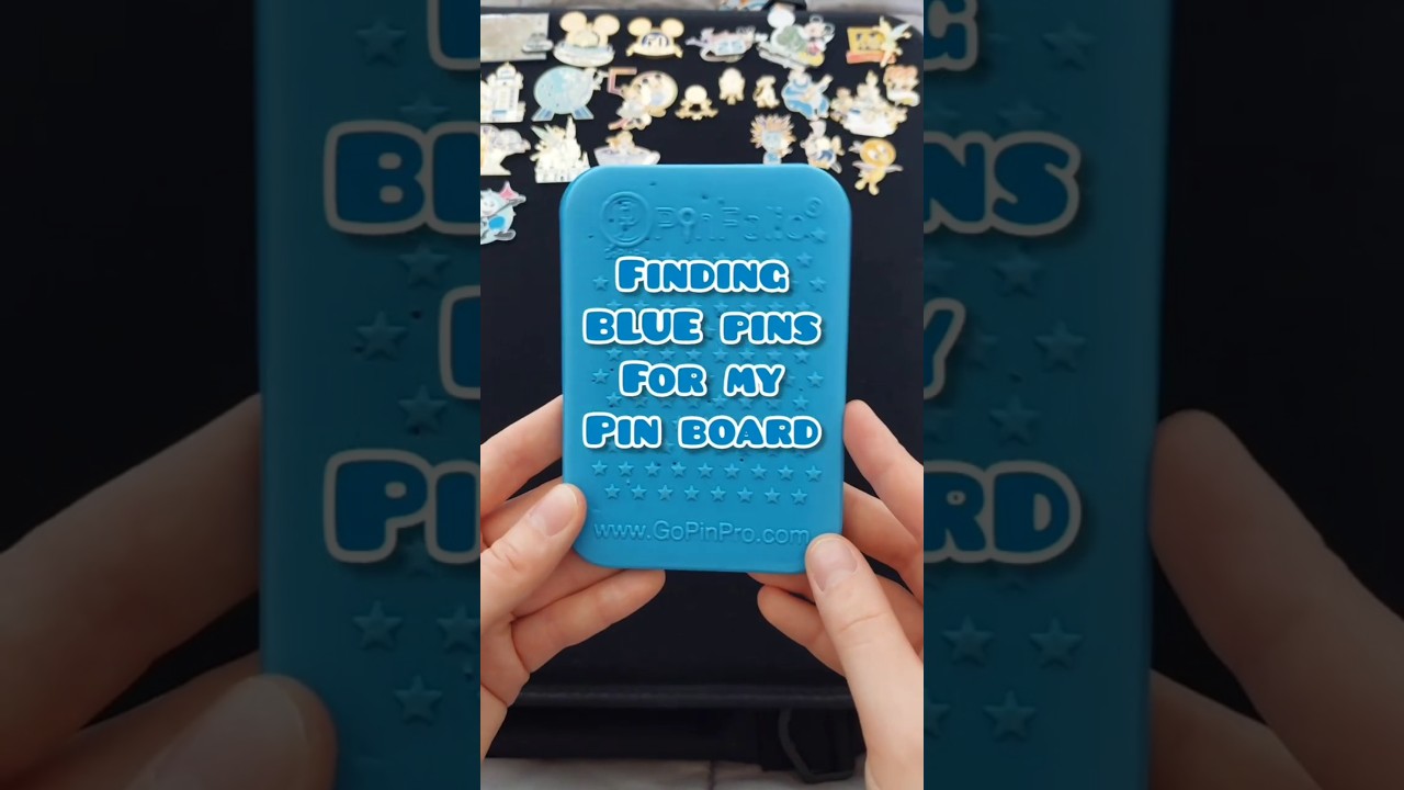 Finding blue pins for my pin board! 