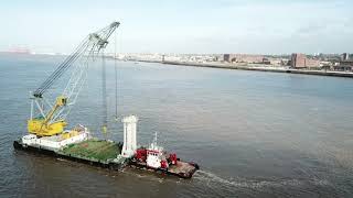 Floating carne Lara 1  on the Mersey