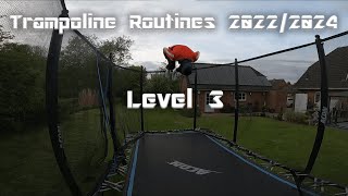 Trampoline Routines USA 2022-2024 | Level 3 | Freestyle | DE
