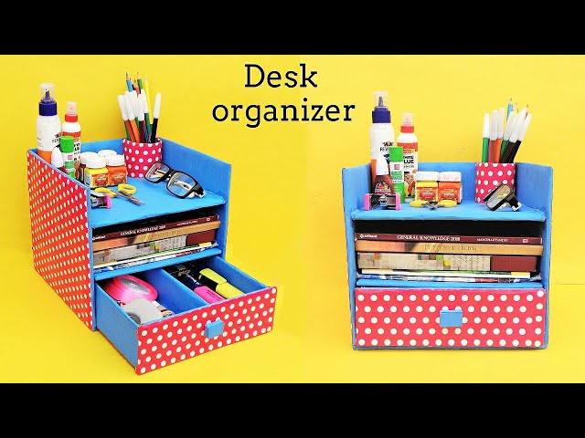 How to Make a Desk Organizer on the Cheap - Sabrinas Organizing