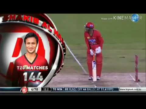 Shakib al hasan batting, big bash batting by shakib al hasan