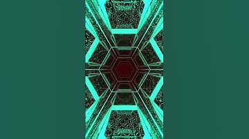 FREE VJ Loop Abstract tunnel of blue hexagon #loop #animation #abstract  #backdrop #background #neon
