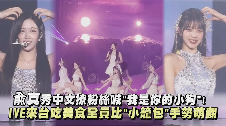 【好口愛💗】兪真秀中文撩粉絲喊"我是你的小狗"! IVE來台吃美食全員比"小籠包"手勢萌翻｜完全娛樂 - 天天要聞