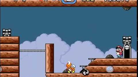 SMW Hack: Bowser Rampages Again... - Airship level