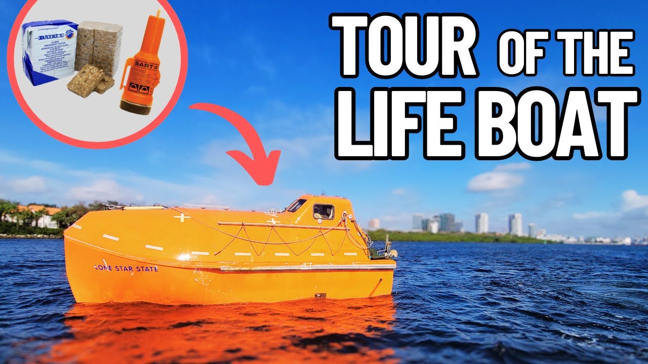 WHATS INSIDE A LIFEBOAT  LIFEBOAT TOUR  ABANDON SHIP