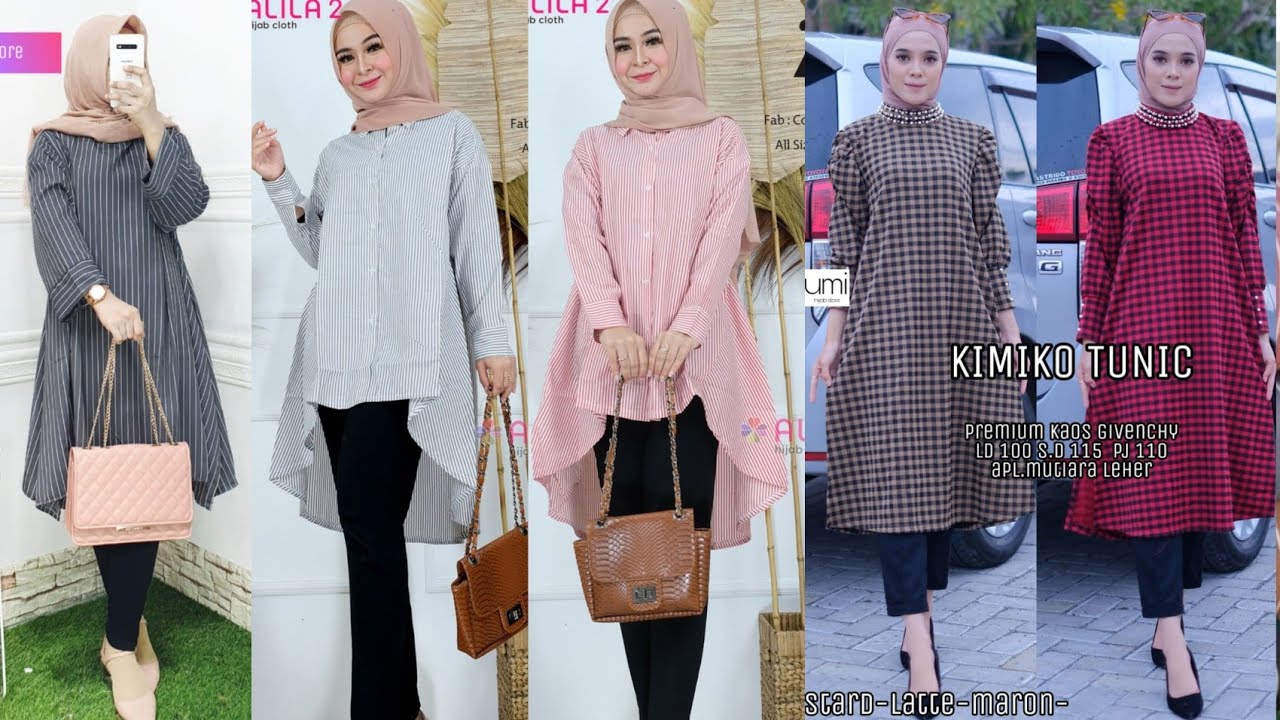 TAMPIL CANTIK DENGAN 30 MODEL TUNIK TERBARU 2020