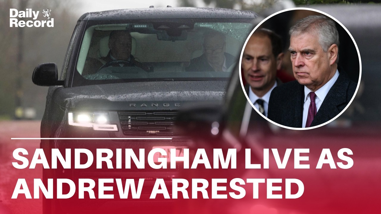 LIVE | Sandringham Estate unmarked police cars ARREST Andrew Mountbatten-Windsor