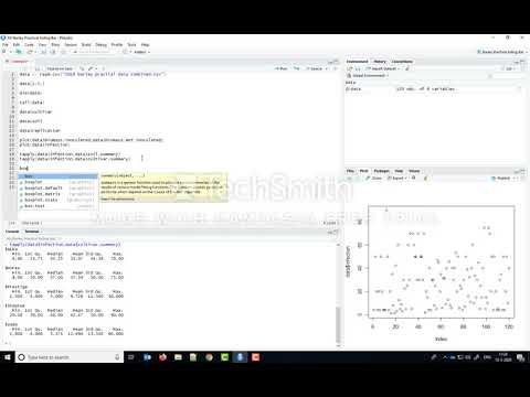 Summary statistics in R