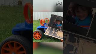 Hot Wheels Power Wheel Fun Diy Cardboard Shield & Hilarious Trash Runs
