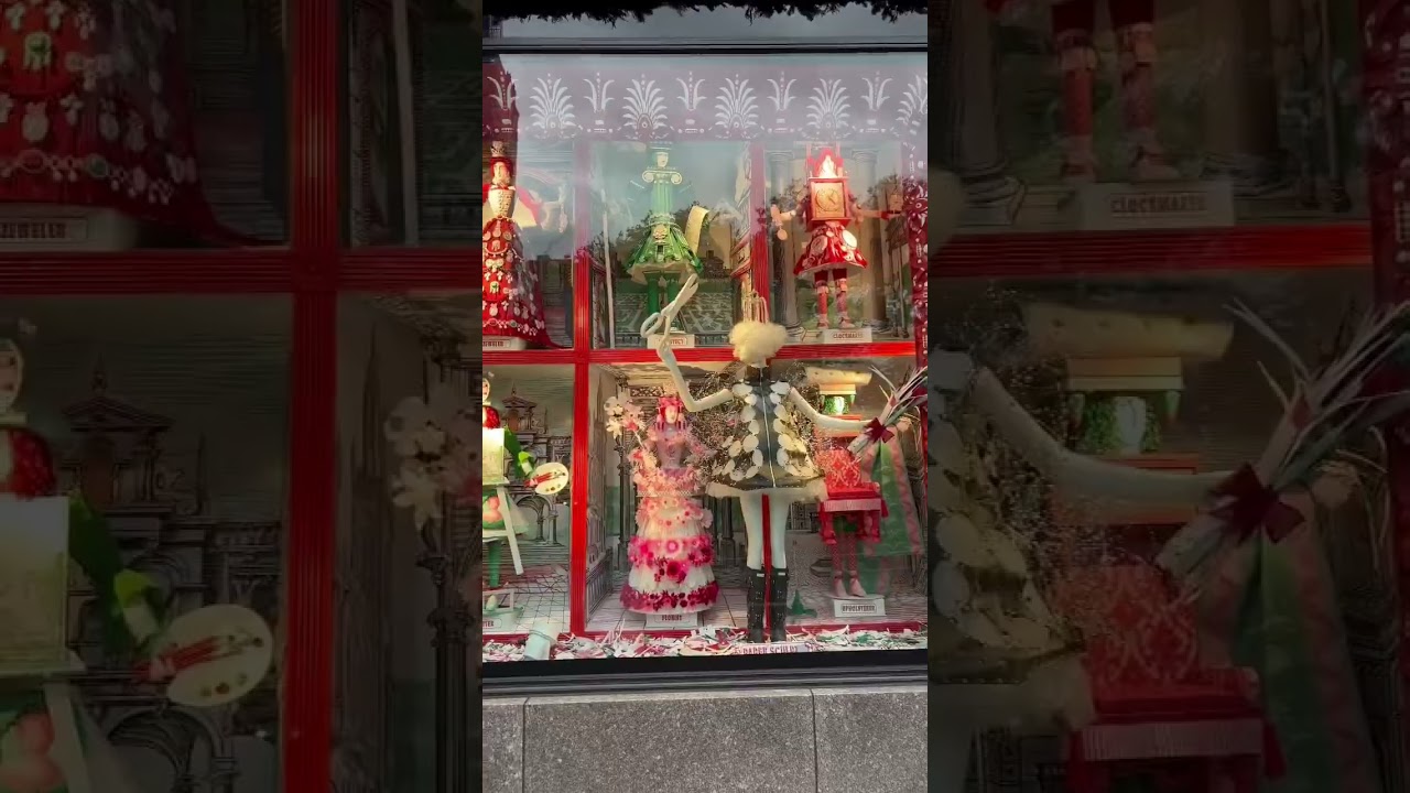 Holiday Window Displays at Bergdorf Goodman in New York City 