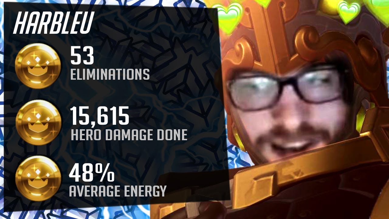 Harbleu Zarya God - 53 elims! 15k DMG! [ Overwatch Season 27 Top 500 ]