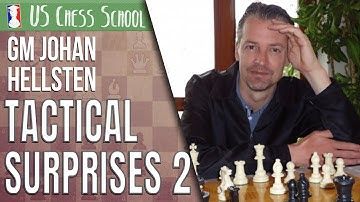 GM Johan Hellsten: Tactical Surprises 2 | U.S. Chess School 1.18.2022