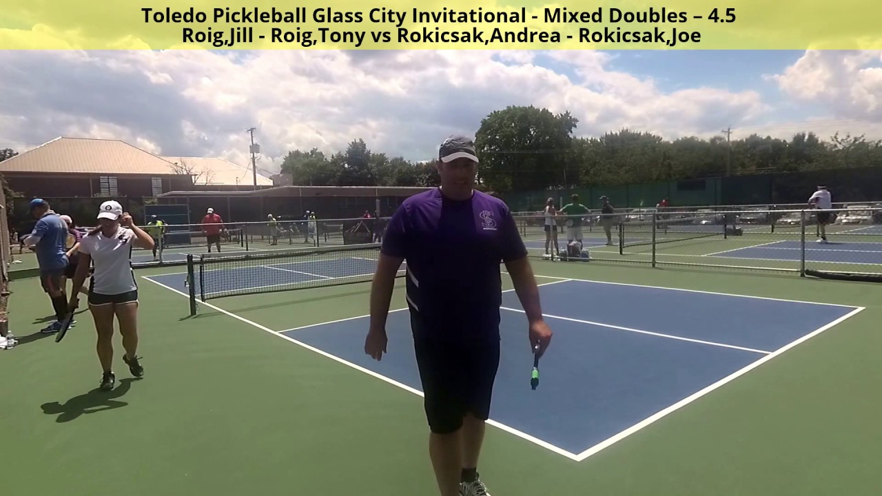 Toledo Pickleball Glass City Invitational Mixed Doubles 4.5 RoigRoig v RokicsakRokicsak