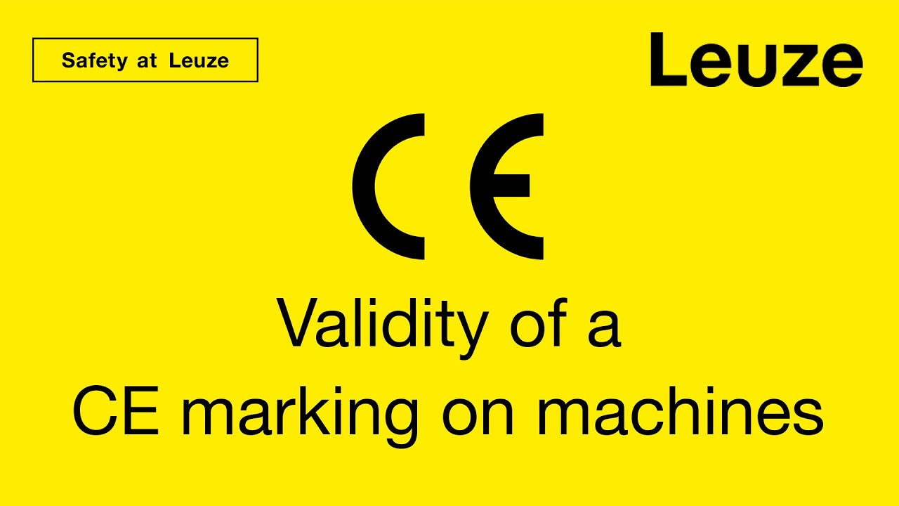 How long is the CE marking on a machine valid for?