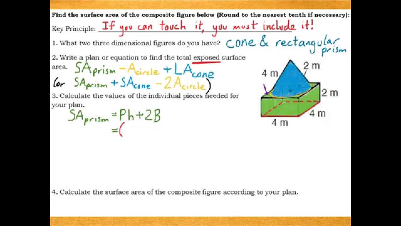 Geometry Video 11-15 Composite SA and Volume - YouTube