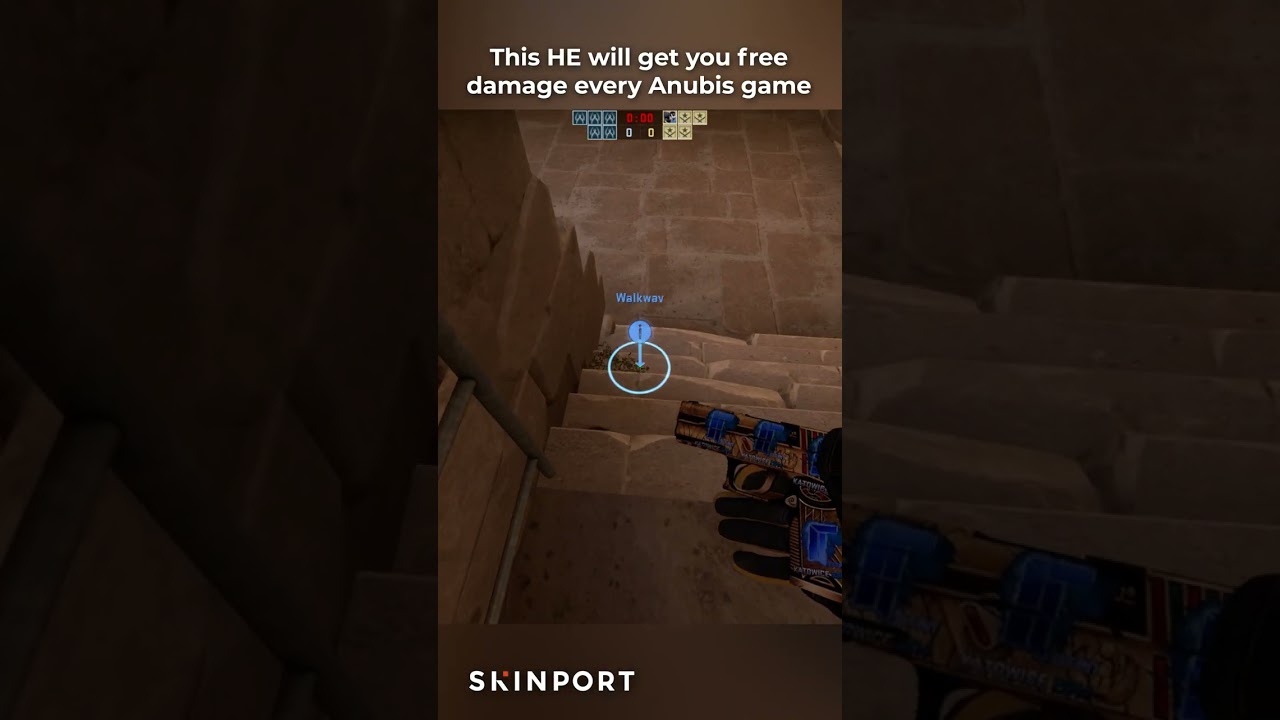 Insane HE Grenade Lineup for Anubis