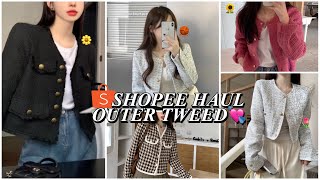 SHOPEE HAUL CHEAP QUALITY TWEED BLAZERS CARDIGANS UNDER 160K ONLY VERY GOOD