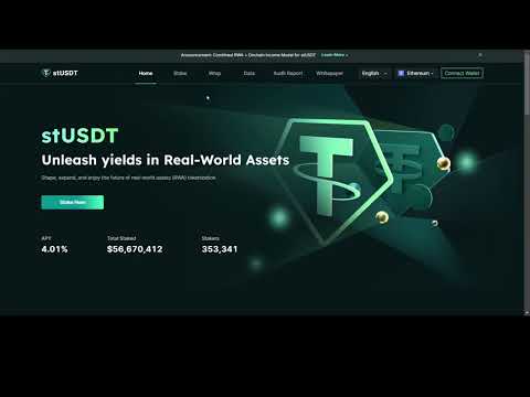 How to Stake USDT with stUSDT | Passive Crypto Income in 2025