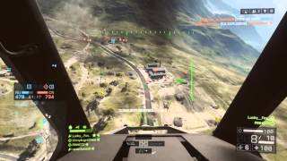 Battlefield 4 Attack Chopper vs Scout and Jet