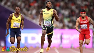 Kishane Thompson launches quest to avenge Paris silver in 100m with 9.95 heat at worlds | NBC Sports