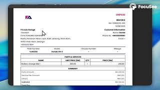 ENGARAGE - Invoice Feature