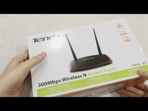 Quick Unboxing U0026 How To Setup TENDA 300 Mbs WIRELESS N ACCESS POINT MODEL AP4 In Urdu Hindi English