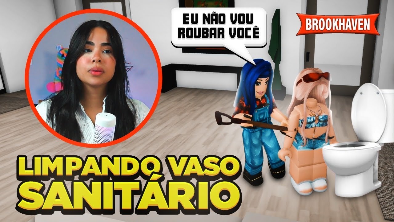 SUJANDO E DEPOIS LIMPANDO O BANHEIRO DAS PESSOAS EM BROOKHAVEN