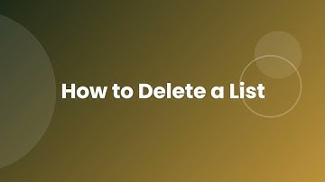 Delete a List in Keabuilder CRM Efficiently