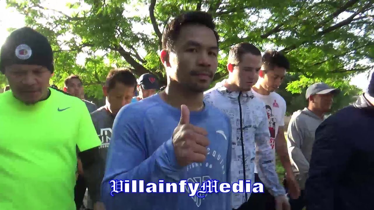MANNY PACQUIAO GIVES CANELO A THUMBS UP; FOCUSED FOR JULY 20, MIND SET ON BEATING THURMAN fighting gold