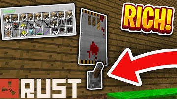 I FOUND AN EXPLOIT IN THEIR BASE! & RICH RAID! - Minecraft Rust #4