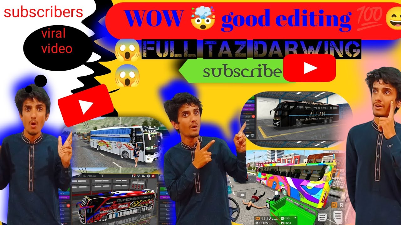 How to Bus video editing subscribe my channel