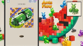 Level 676 Ants Flow Color Pixel Puzzle Gameplay Walkthrough